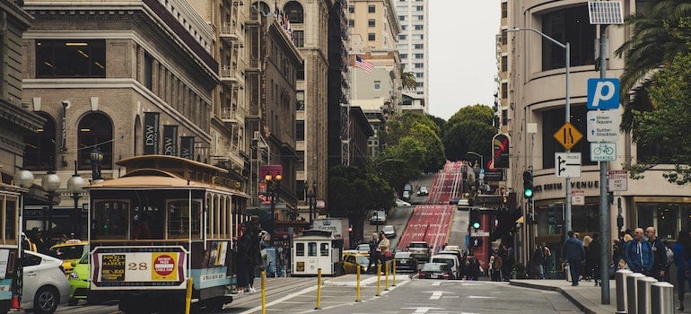 A busy street in San Francisco