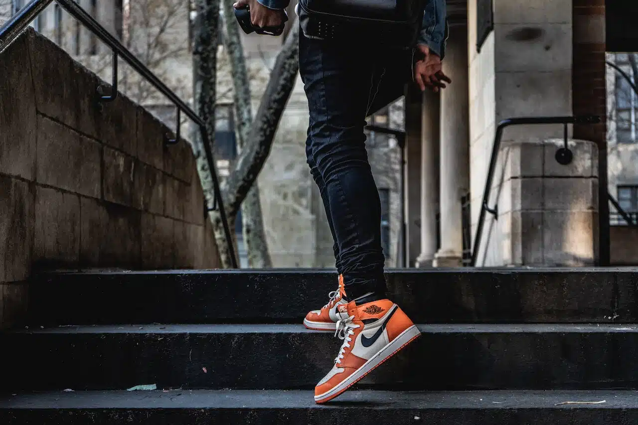 Picture of a person taking a step