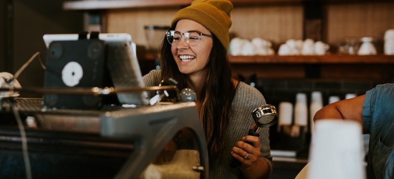 Picture of a barista 